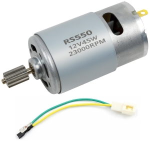 Samochody dla dzieci - Silnik - 12V 45W 23000 + kable + wtyczka, model 550